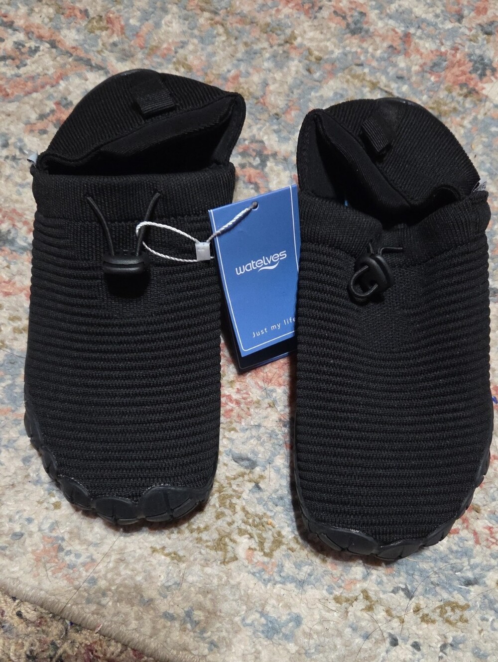 Watelves  Black Slip-On Water Shoes